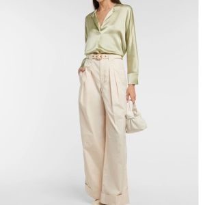 VINCE silk pearl mint green